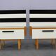Mid-century pair of nightstands, Czechoslovakia, 1960s