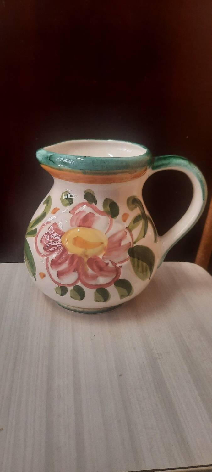 Italian ceramic pitcher