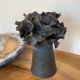 Blue contemporary ceramic vase