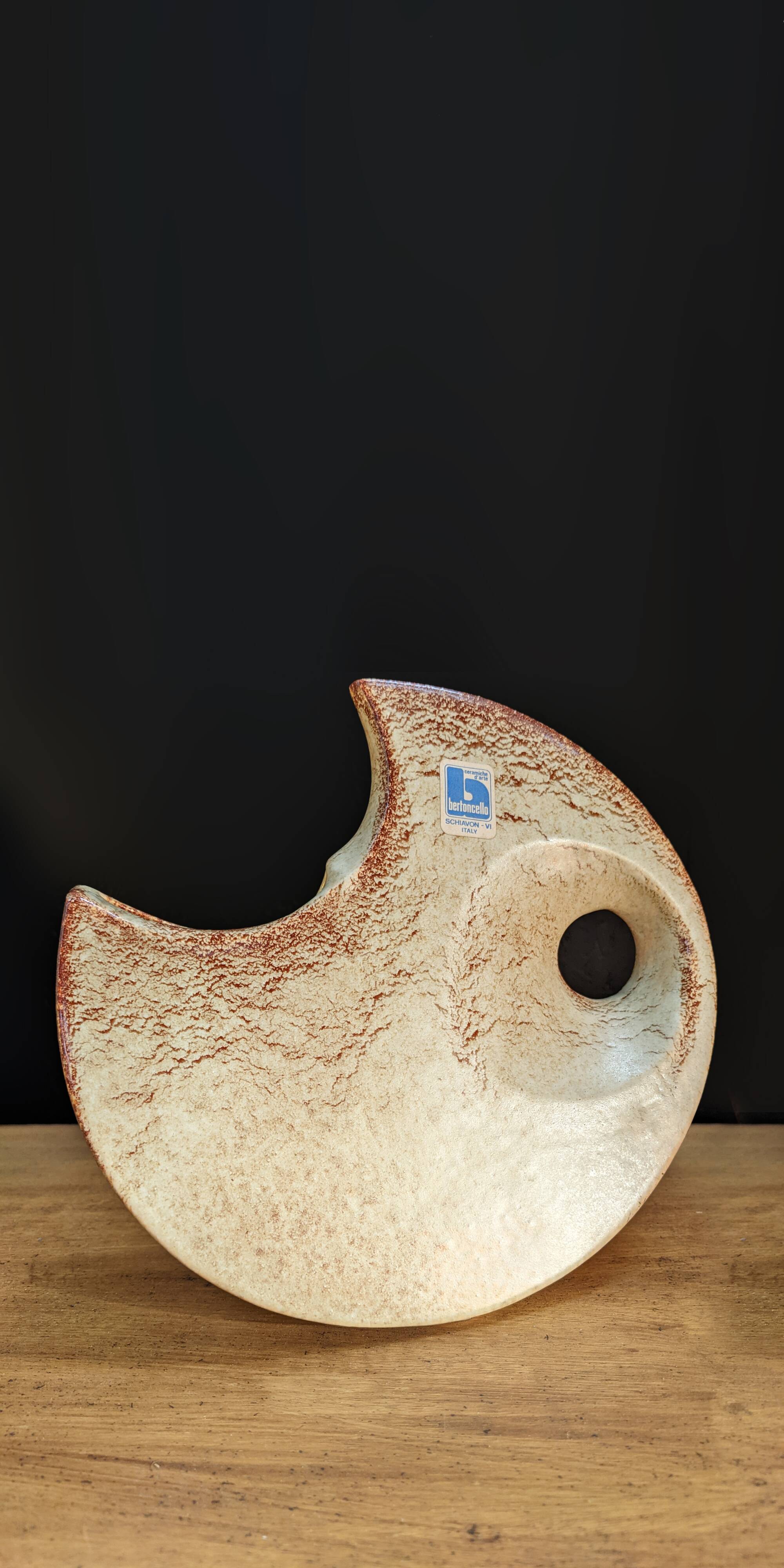 Vintage vase by Bertoncello Ceramiche D'Arte, Italy 1960