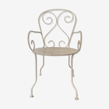 Wrought iron garden armchair Montmartre style