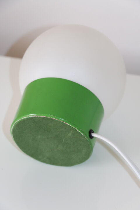 Lampe acier vert opaline