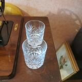 2 verres à whisky en cristal