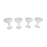 Glass champagne glass cup lot of 4 dp0421005