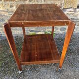 Wooden serving trolley, 1960s