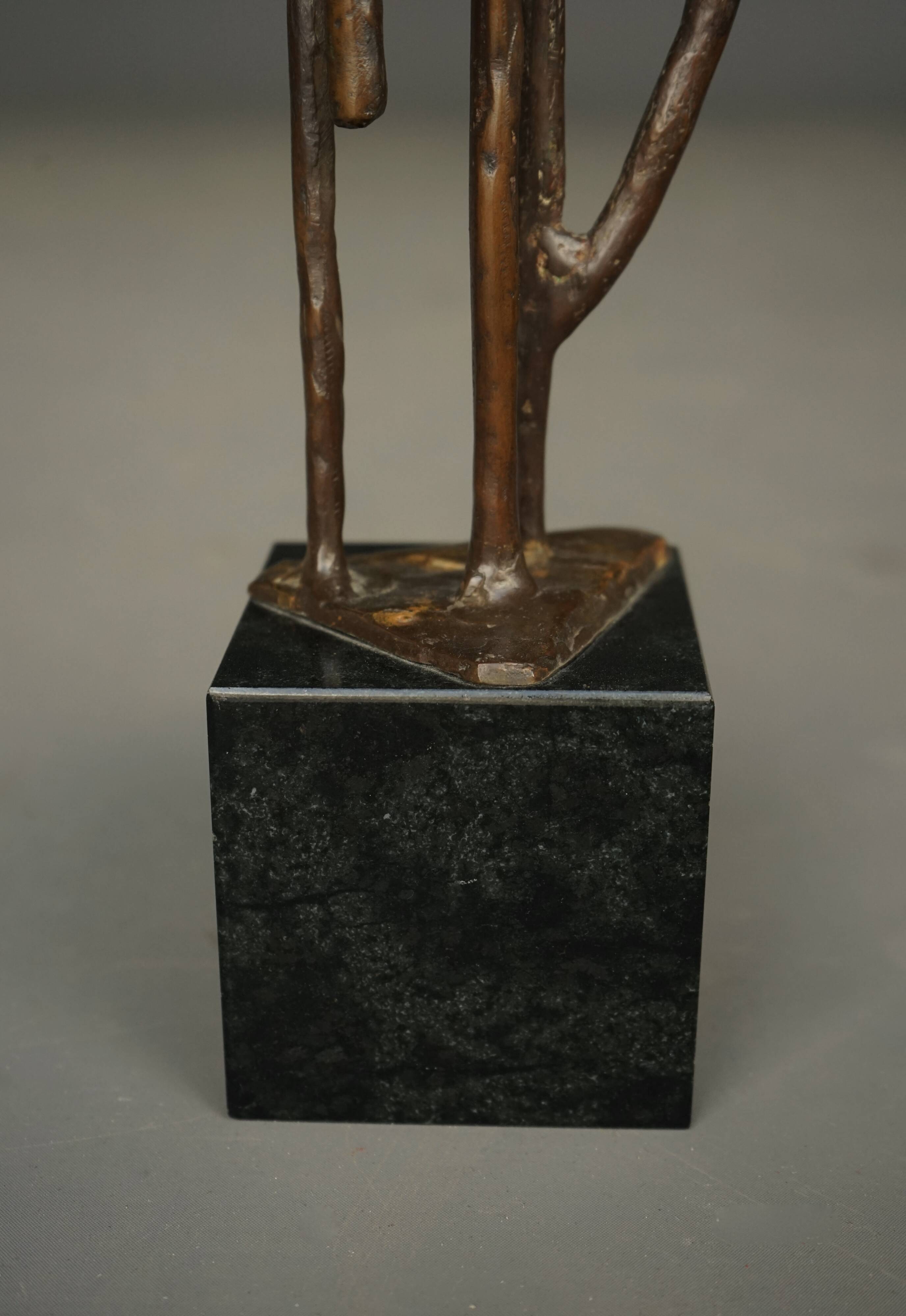 Abstract Bronze Sculpture by Jetty Homan, Netherlands, 1972
