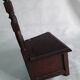 Old Breton chair in carved wood