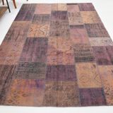 7x10 copper tones oversize farmhouse rug 303x208cm