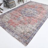 7x11 Shades Of Burgundy Persian Rug, 212x347Cm