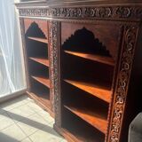 Indonesian handmade solid wood bookcase 161x98x41