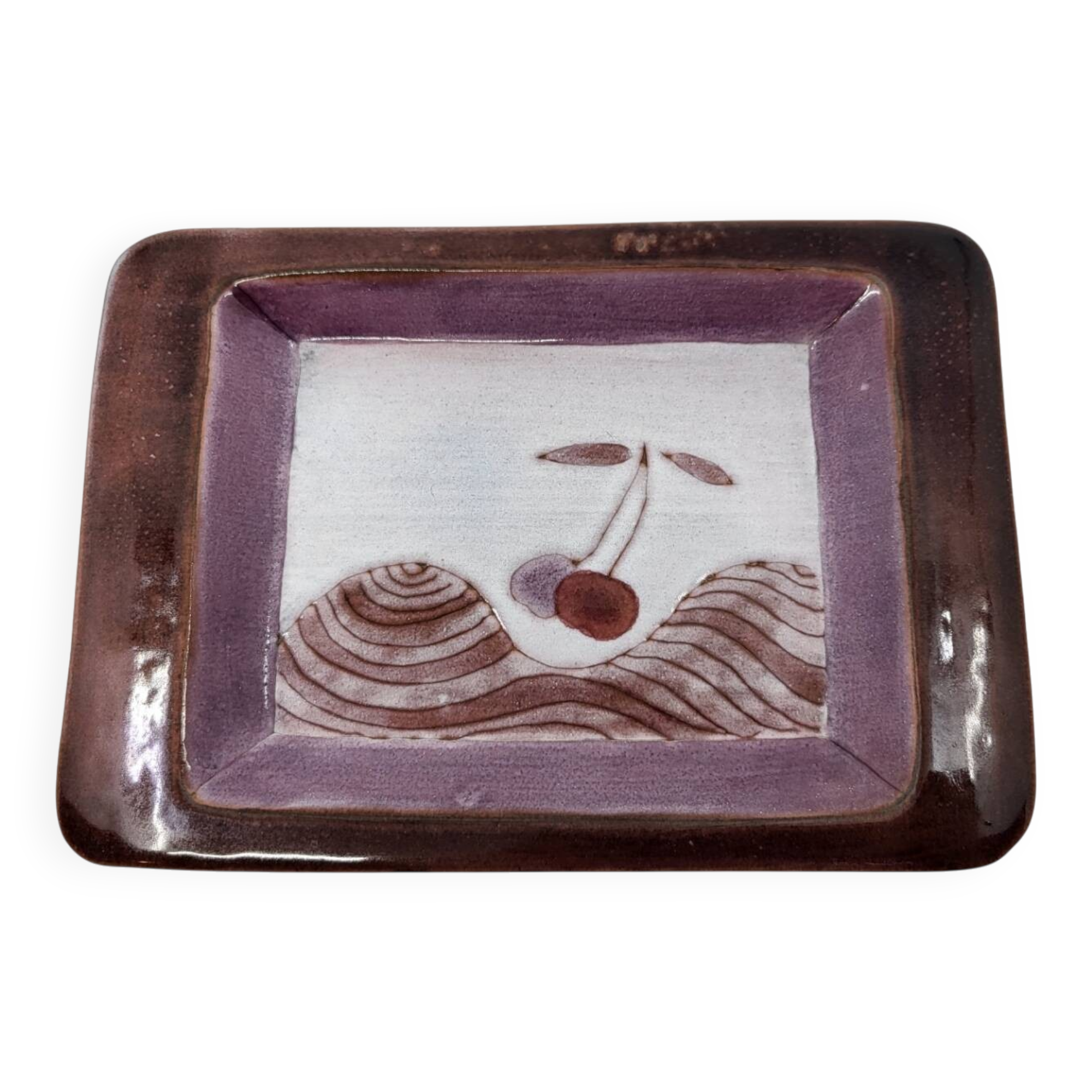 Pocket vase by Robert & Jean Cloutier in French ceramic, 1950s vintage.