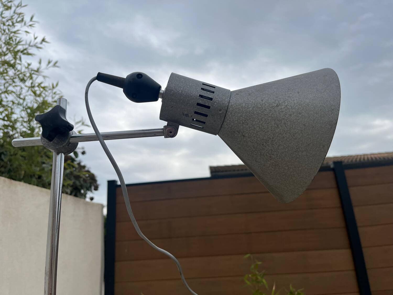 60s industrial floor lamp