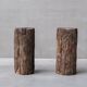 Pair of spanish wooden pedestals