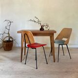 Vintage oak wallet table