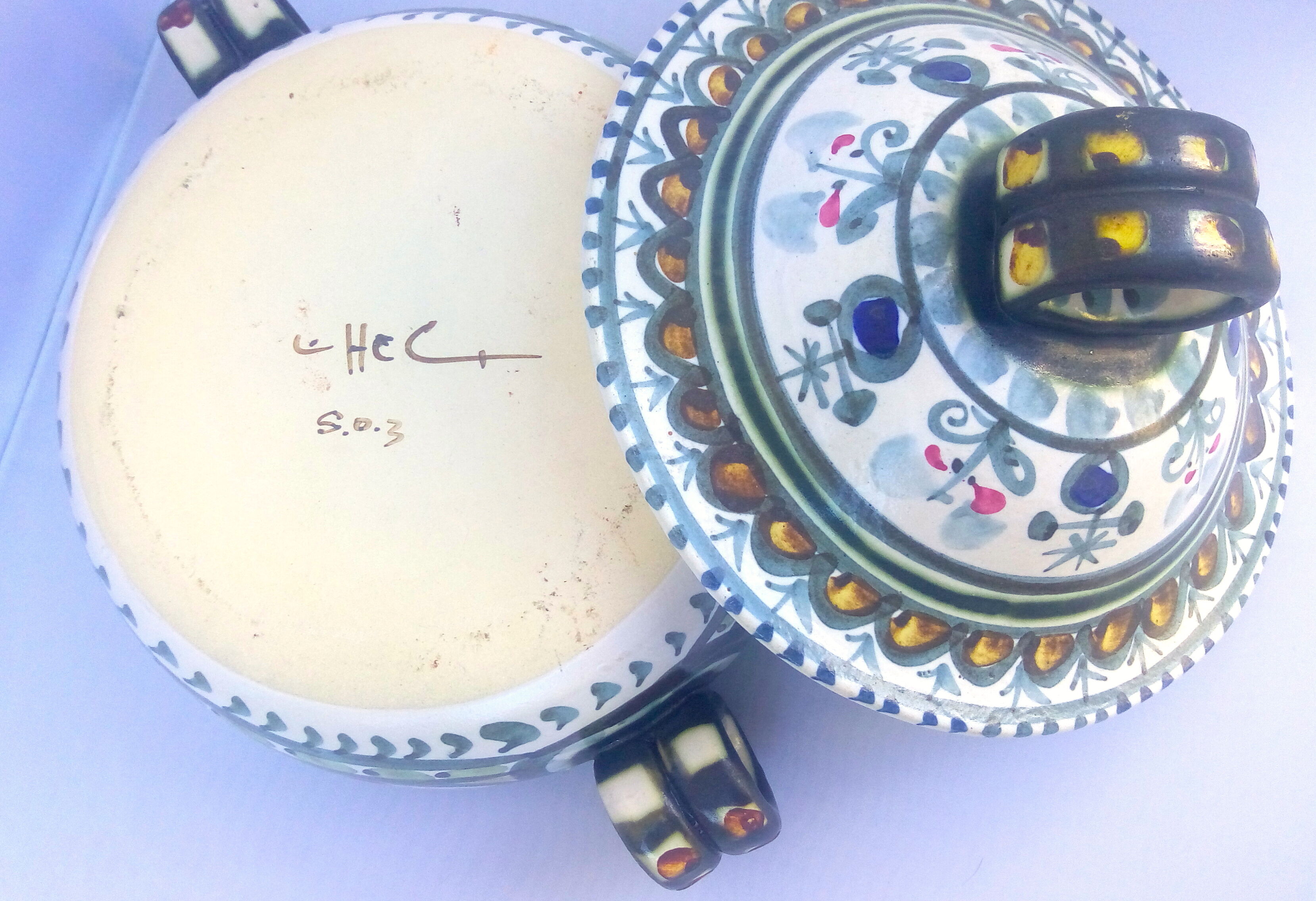 Breton stoneware vegetable tureen Keraluc by André L'Helguen