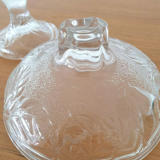 Chiseled glass candy box