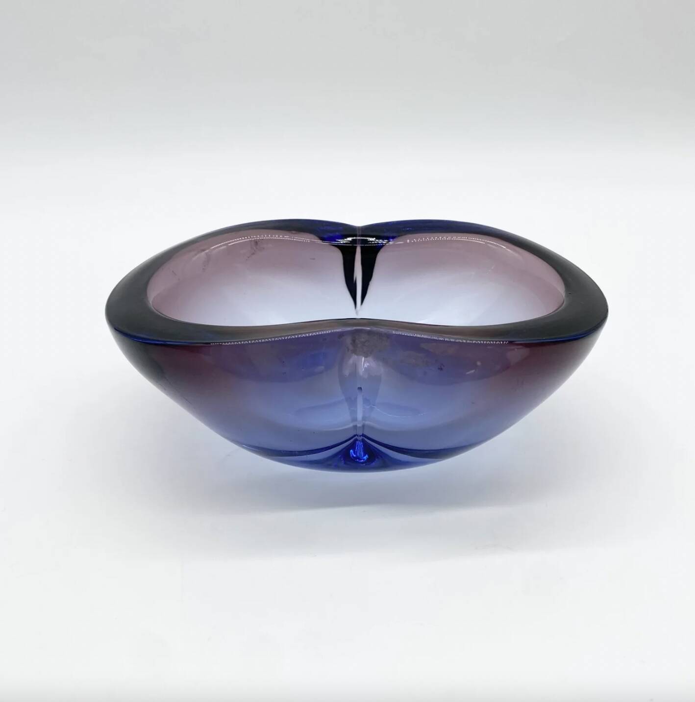 Cendrier « Blue Velvet » / Murano Sommerso – 1960–70s