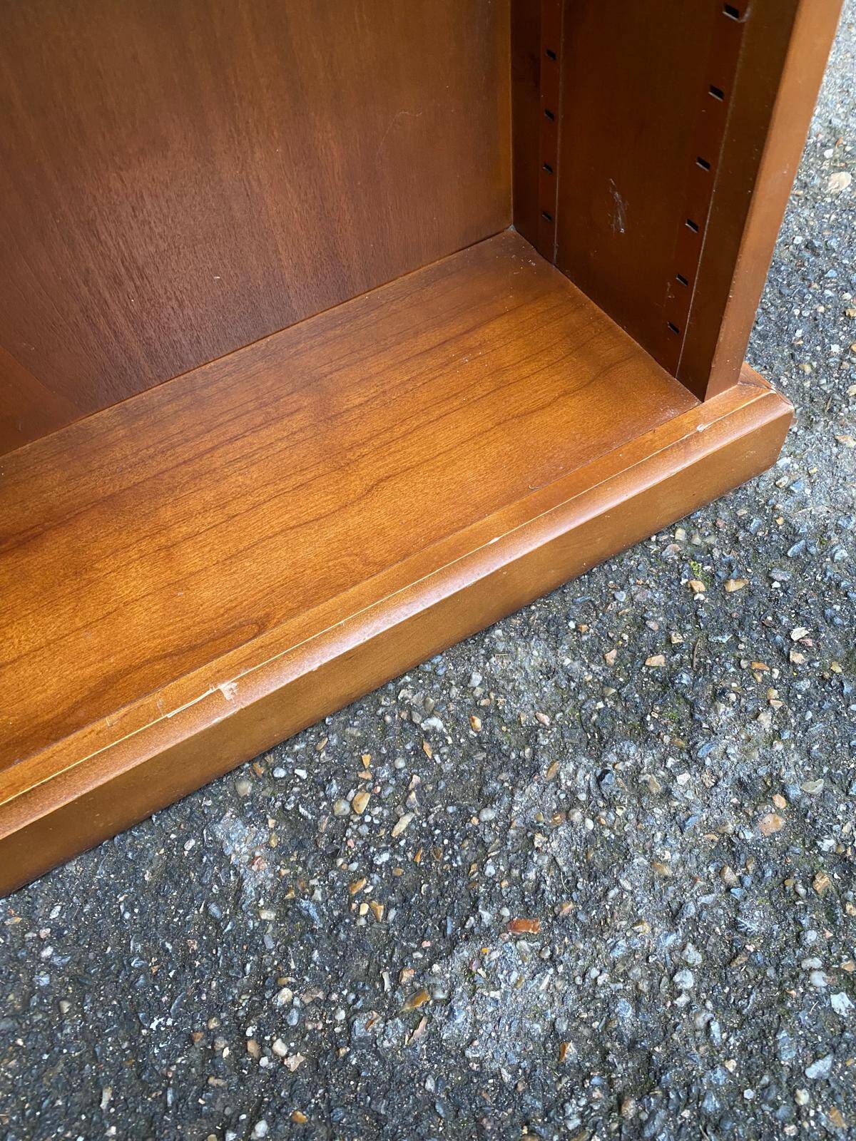 Scandinavian shallow solid wood shelf 1980