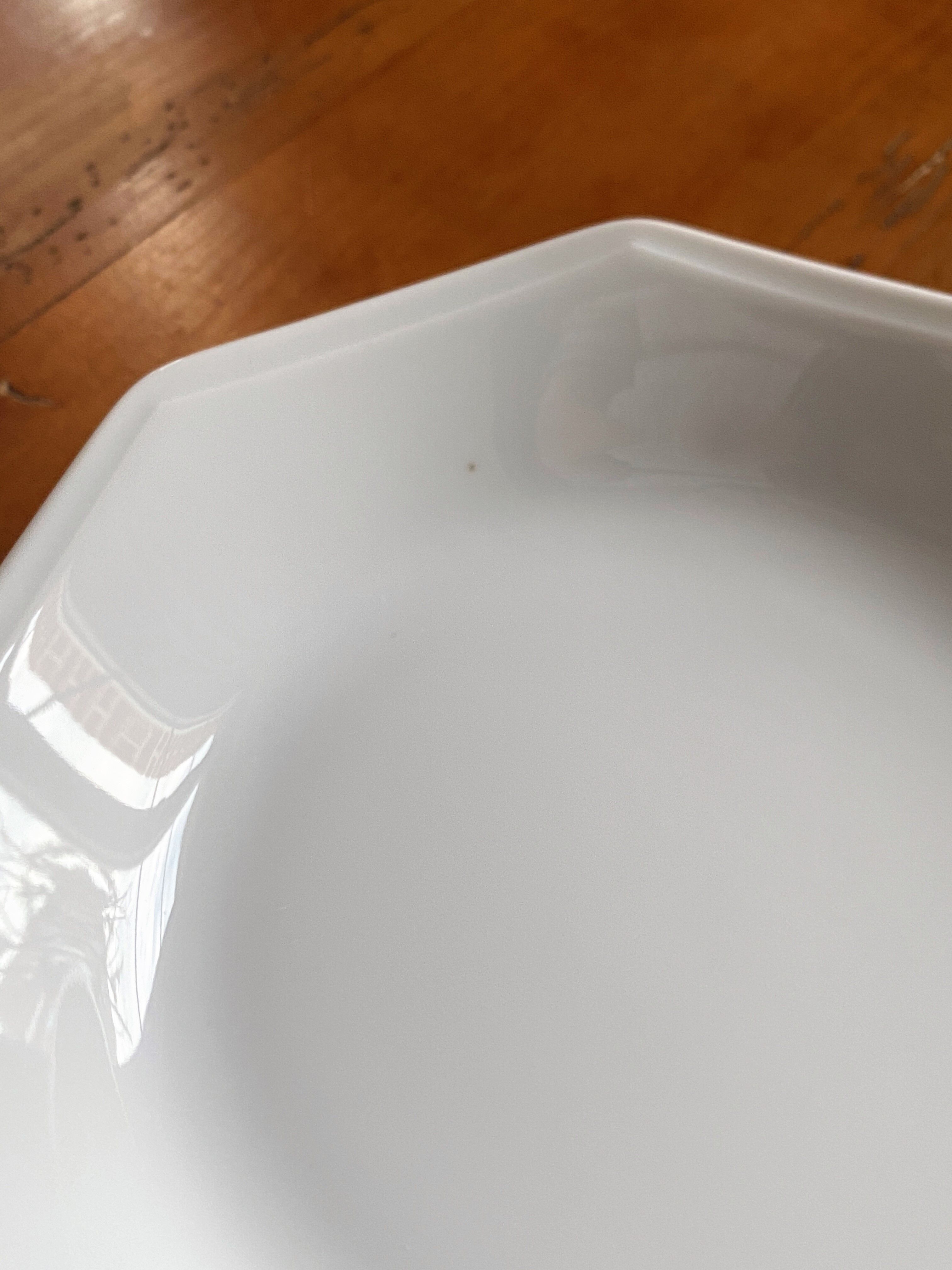 6 hollow plates in Limoges porcelain