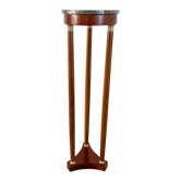 Athenian pedestal in mahogany and marble, Empire style, early 20th century.