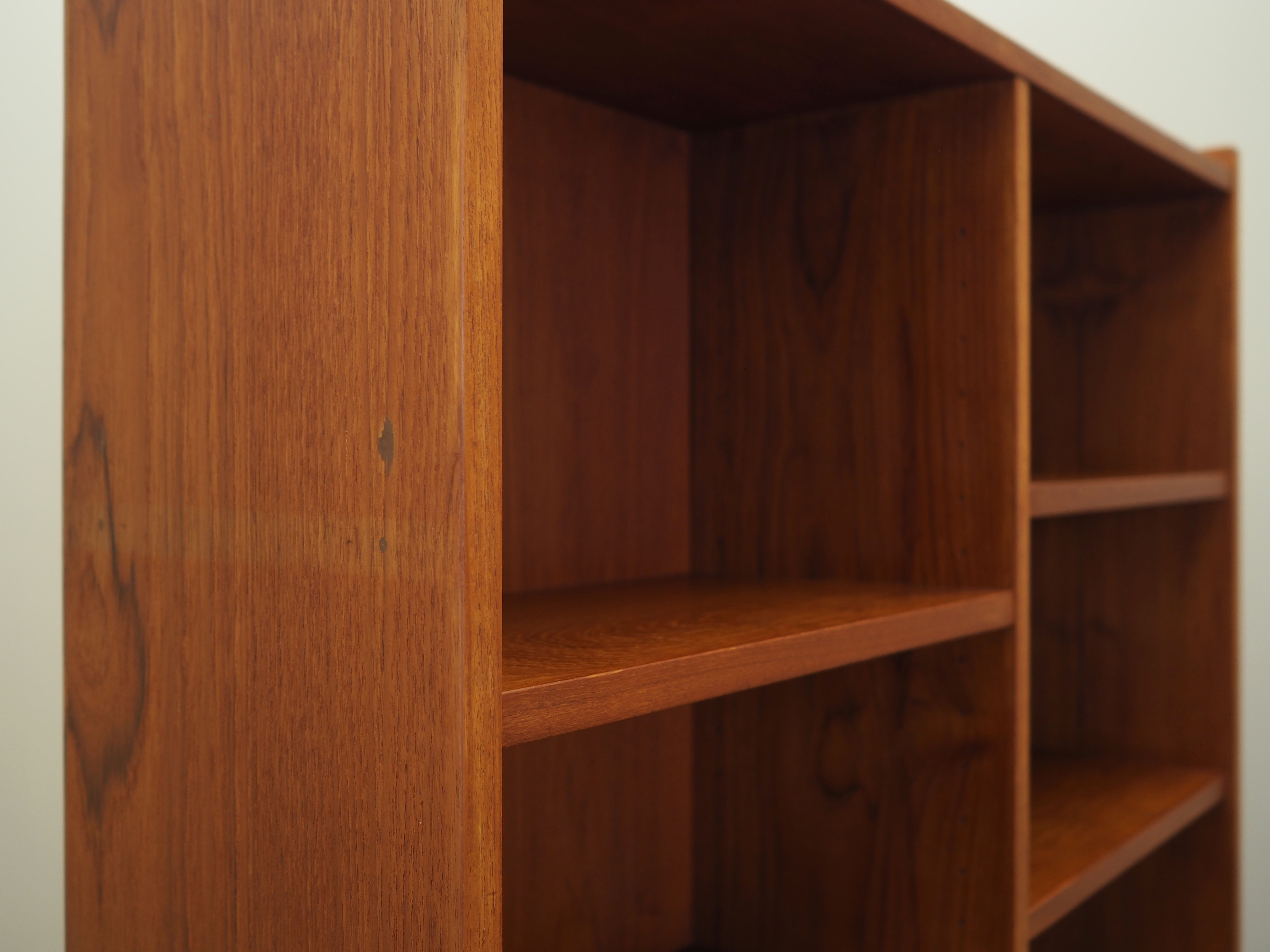 Teak bookcase, Danish design, 1970s, production: Denmark