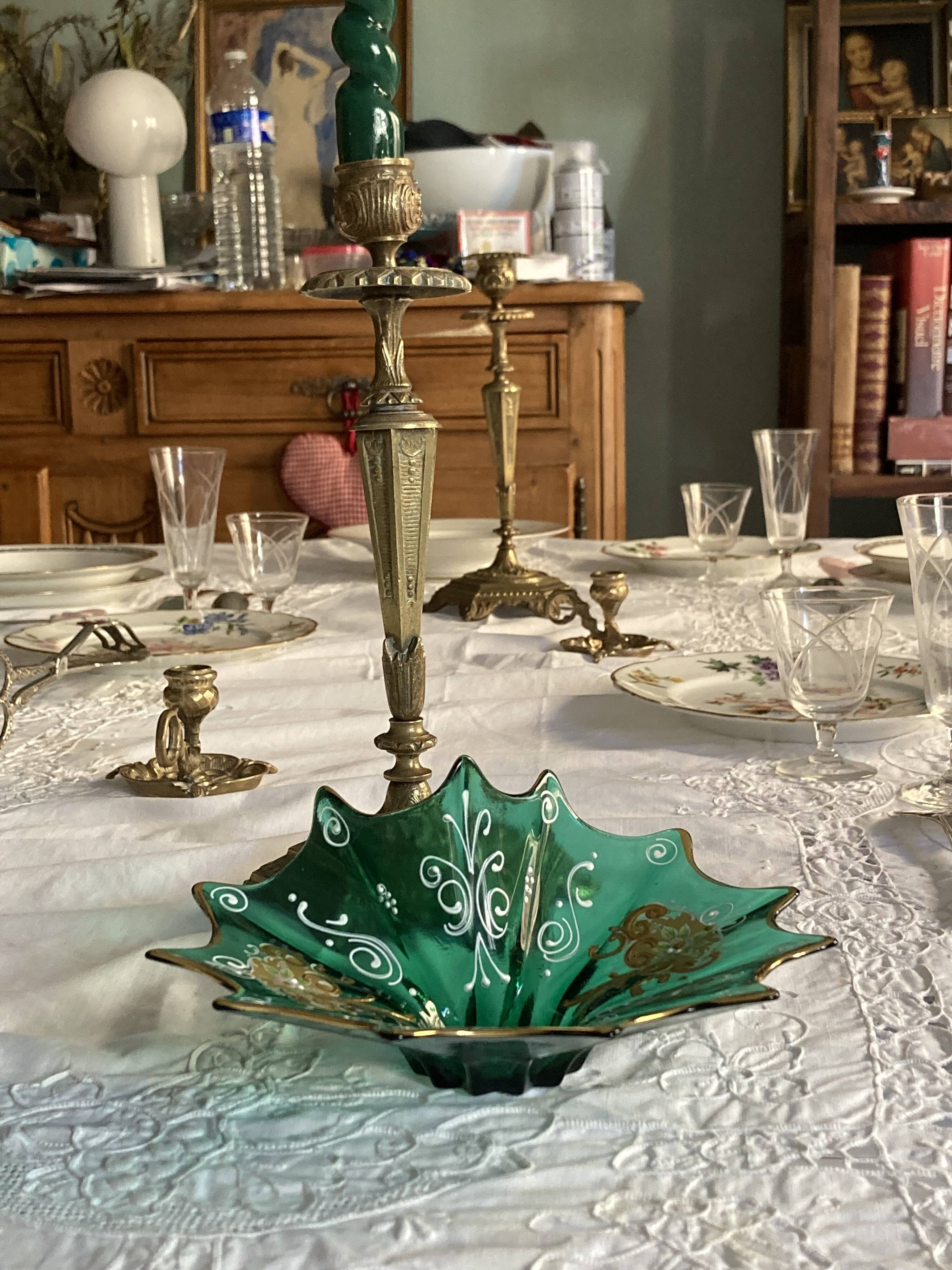 Trefouchi pocket emptier, 24K Murano decoration, signed