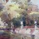 The Médicis Fountain, Luxembourg Garden, Two Signed Watercolours
