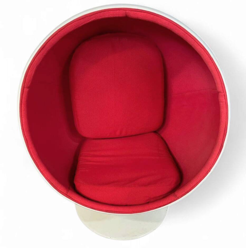 4 x chaise boule en fibre de verre années 1980