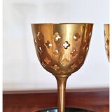Bougeoirs en laiton danois du milieu du siècle (lot de 2)