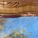 Painting Provencal school "Animated landscape" signed Jane Colat XIX ° century + frame