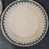 Set of 5 Badonviller Cathage dessert plates