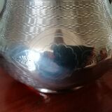 English silver metal teapot early 20th century