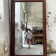 Late 19th century XL wooden mirror