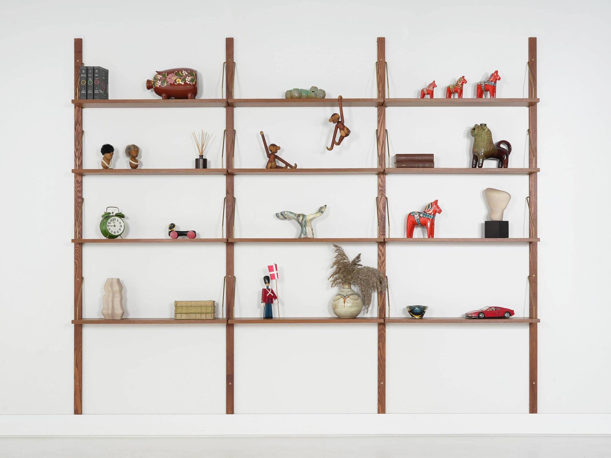 Teak modular shelving unit, Danish design, 1970s, made in Denmark