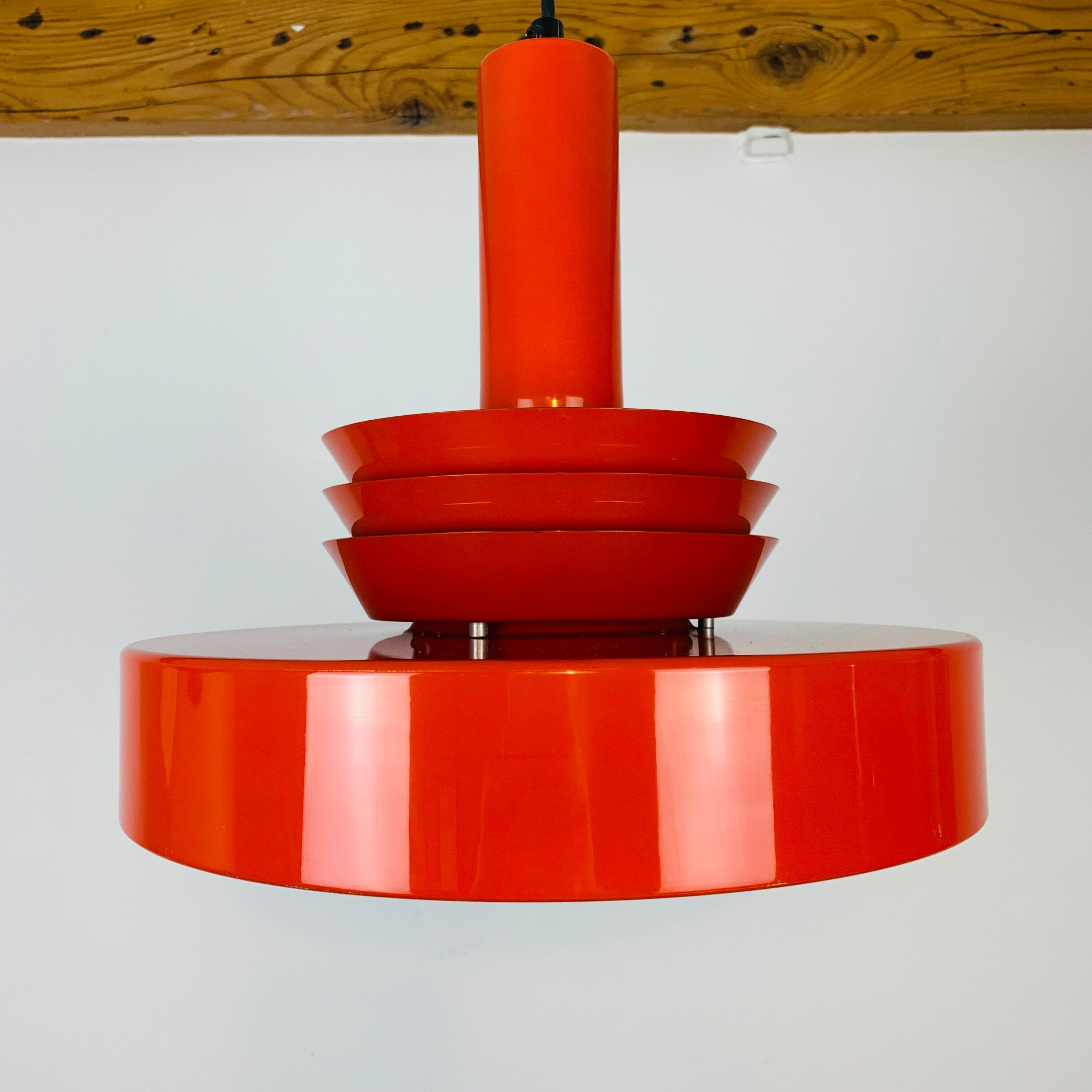 Scandinavian suspension space age Danish red