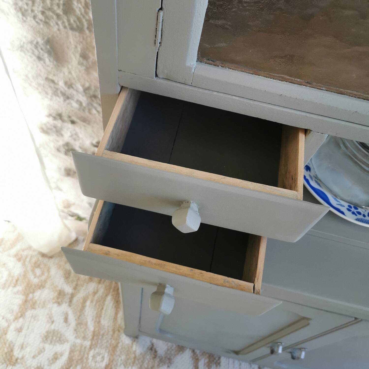 Vintage shelf, high Parisian sideboard