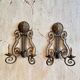 Pair of neoclassical wrought iron wall lights