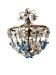 Italian Murano glass lamp from the 20th century.