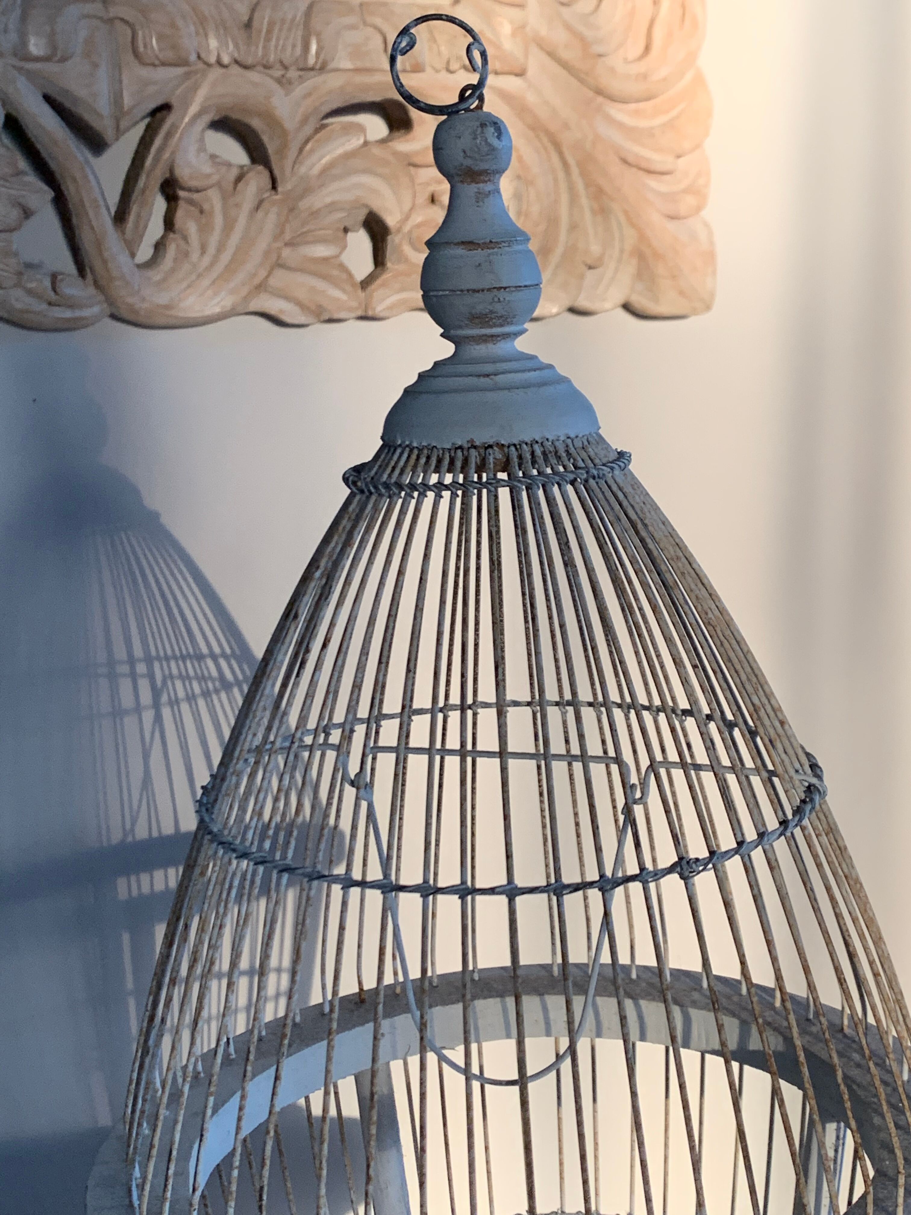 Wooden and metal cage