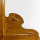 Large Art Nouveau linen cupboard in oak and mirror - 1900-1920