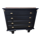 Commode restaurée avec plaque de marbre