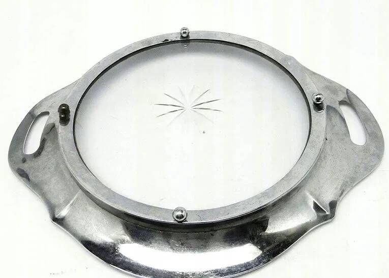 H1F Tray in Art Nouveau Style for Crystal Glasses