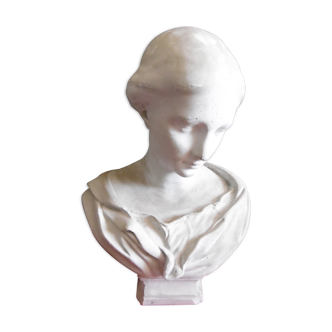 Plaster bust "Muse of the Louvre"