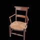Old Provençal straw chair