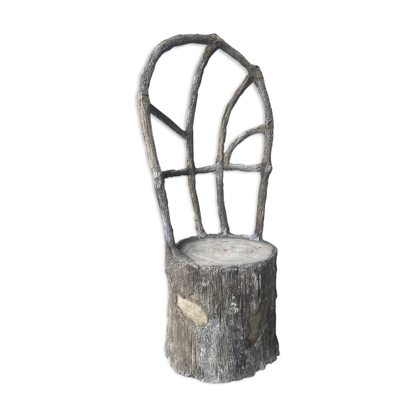 Faux wood rockery armchair