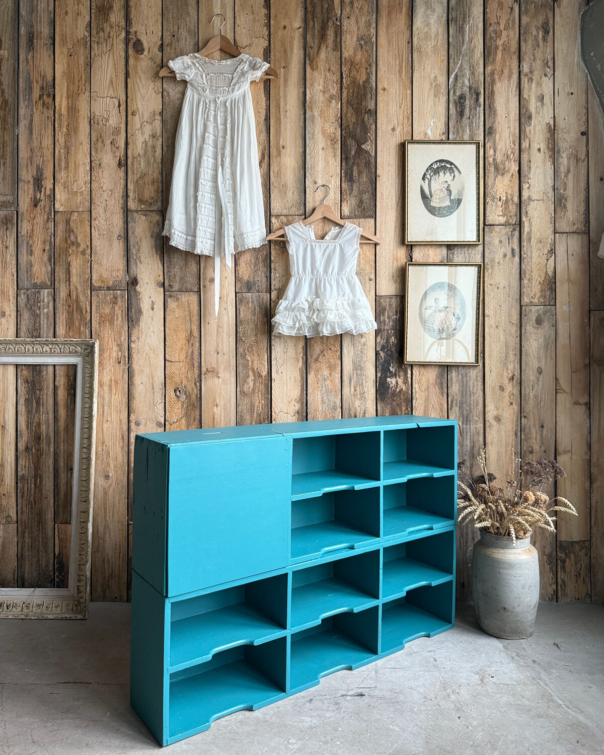 Large vintage wooden mail sorter (refurbished)