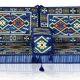 Anatolian Floor Couch, Blue Floor Sofa, Arabic Majlis Seating