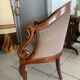 Antique armchair, Restoration style, swan neck