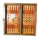 Jeu d'échecs de dames et de backgammon en marqueterie