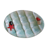 Plat à poisson et crustacés